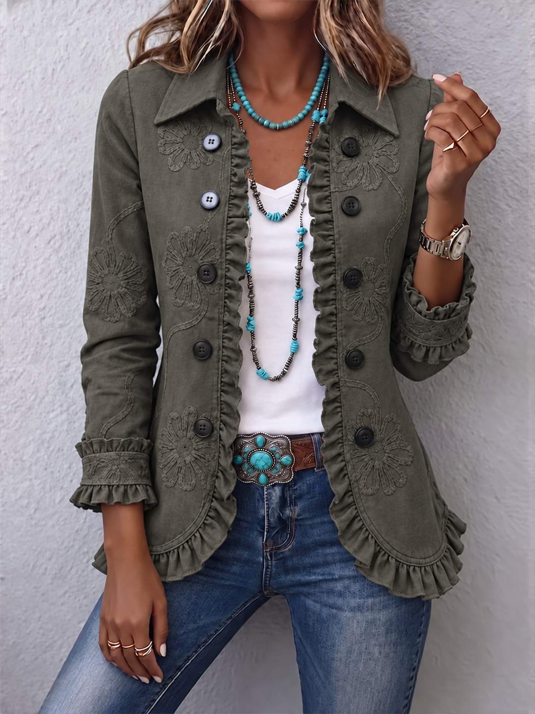 Lois | Boho Rüschjacke