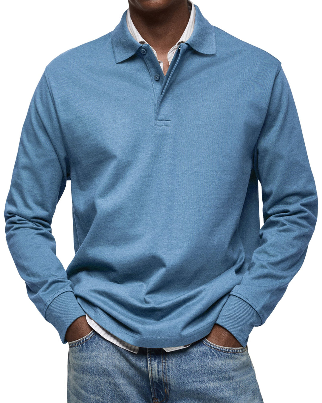 Beeckhoven™ | Lässiges Poloshirt mit langen Ärmeln