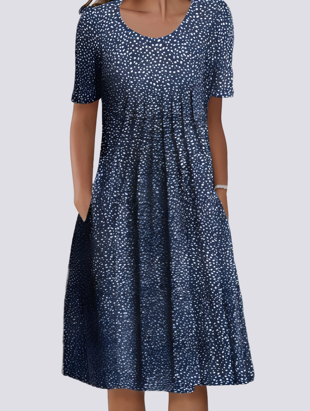 Kleid Damen Locker Floral Freizeit Sommer