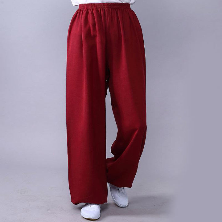 Unisex Sommerhose mit elastischem Bund für Tai Chi und Qigong