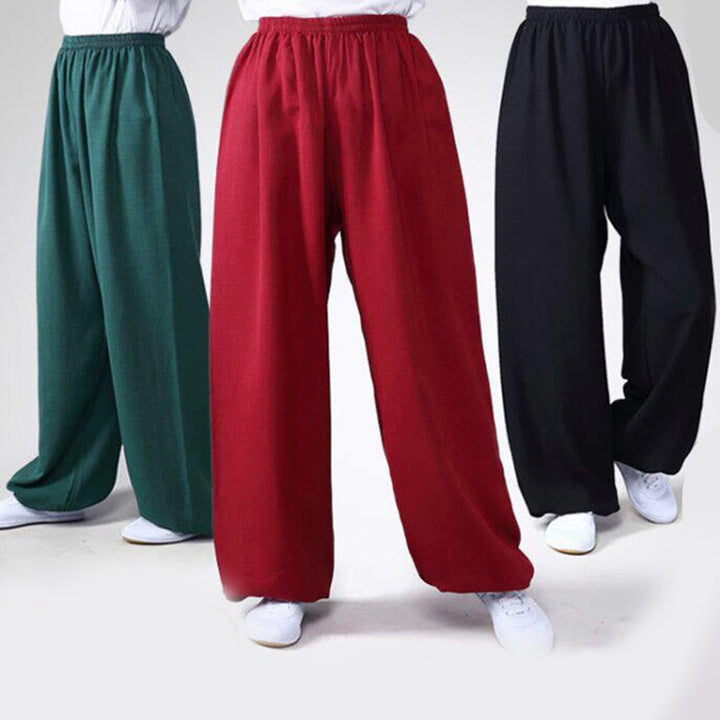 Unisex Sommerhose mit elastischem Bund für Tai Chi und Qigong