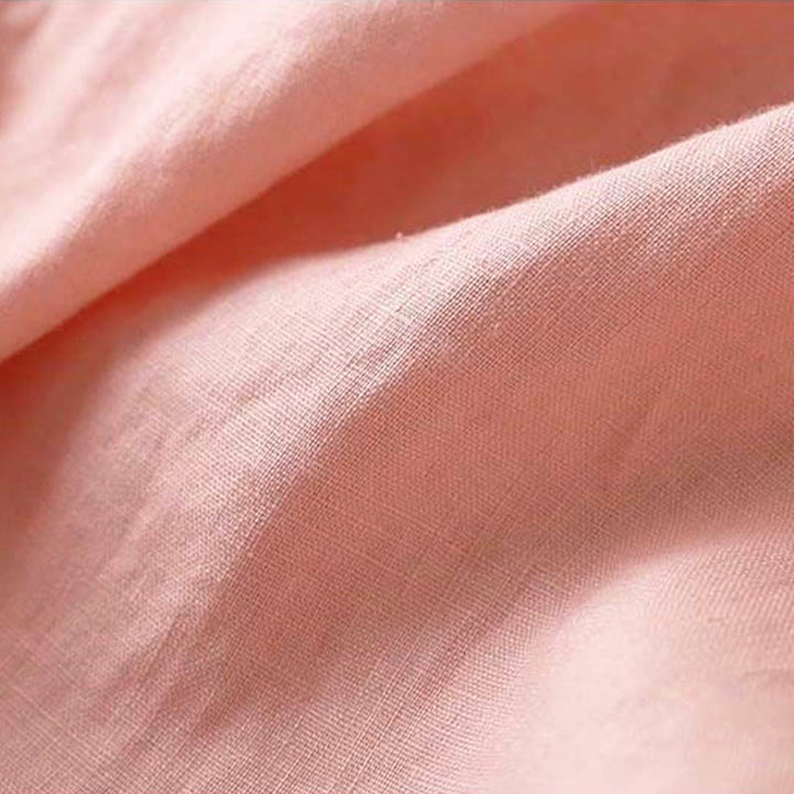 Lässige Langarm-Chemise für Damen mit Buddha- und Blumenstickereien