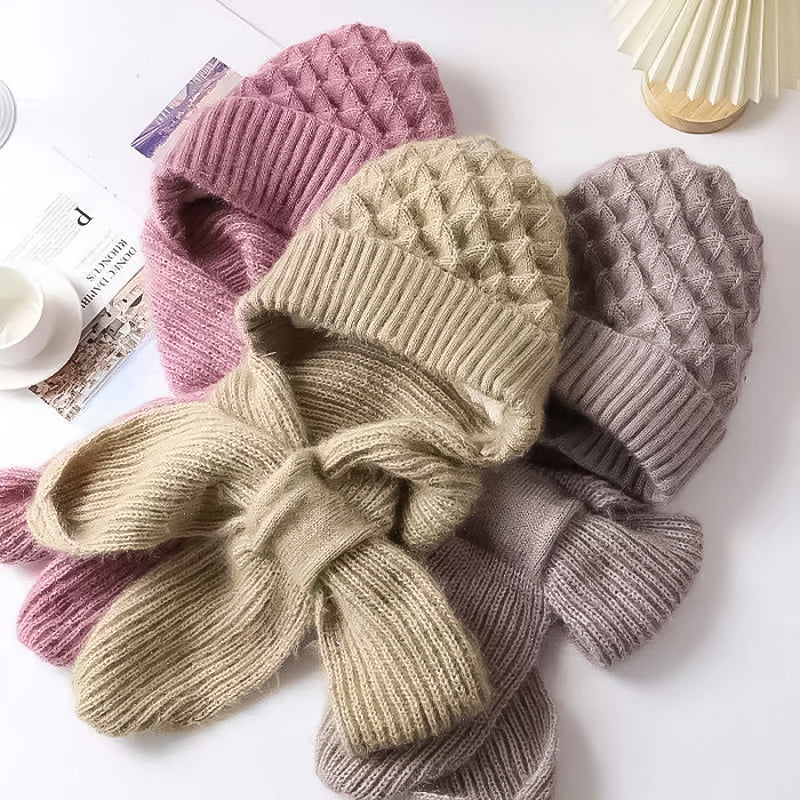 Amarielle - Winter Ensemble aus polar Anti-Kälte mit Gehörschutz