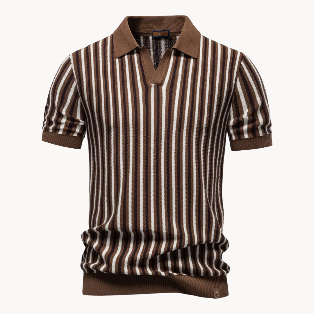 Kron | Gestreiftes Strick-Polohemd