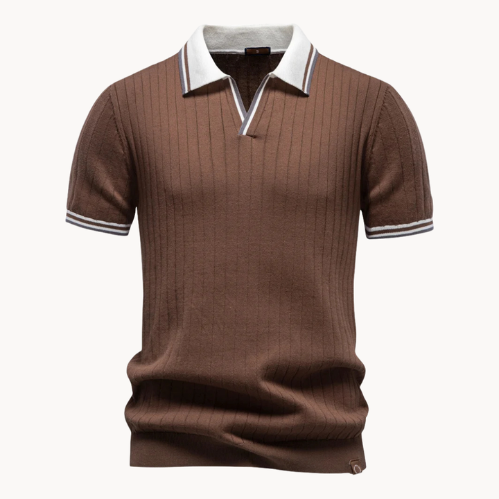 Valerio | Gestricktes Polohemd