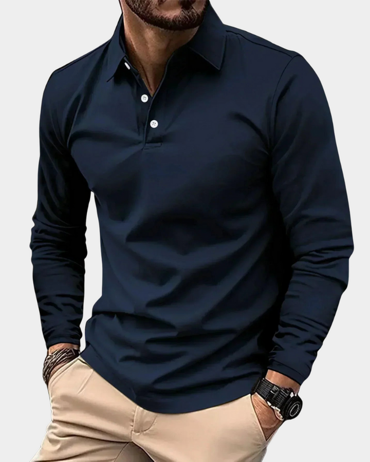 Milano | Premium-Poloshirt mit langen Ärmeln