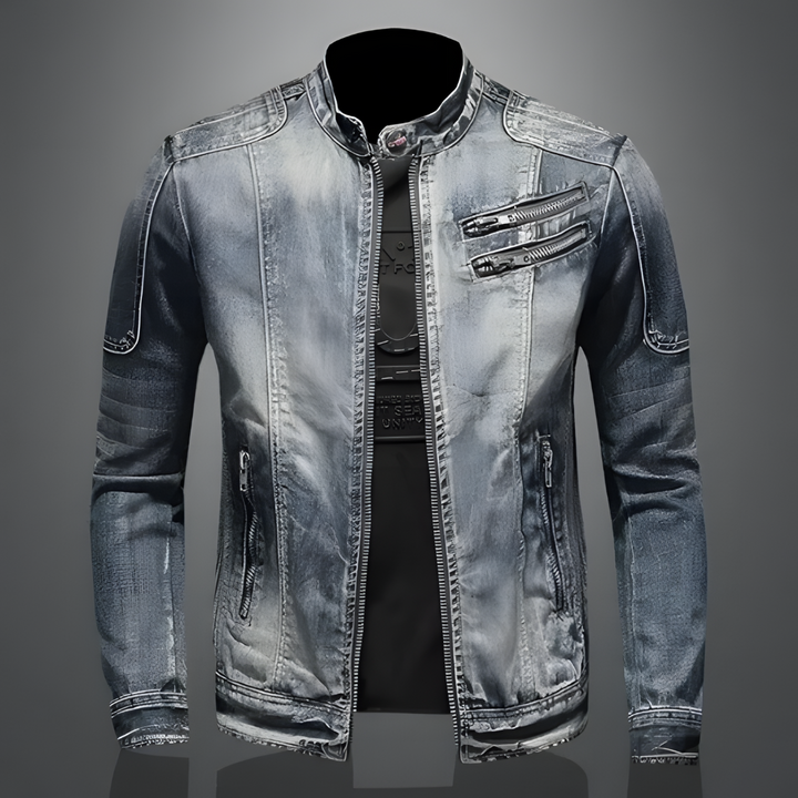 Herren Stehkragenjacke | Mit Reißverschluss