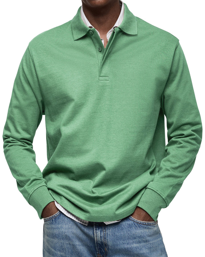 Beeckhoven™ | Lässiges Poloshirt mit langen Ärmeln