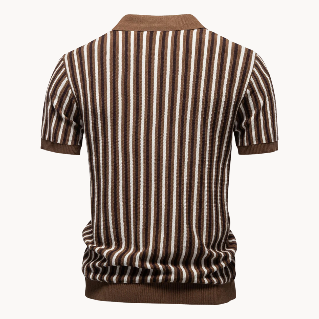 Kron | Gestreiftes Strick-Polohemd
