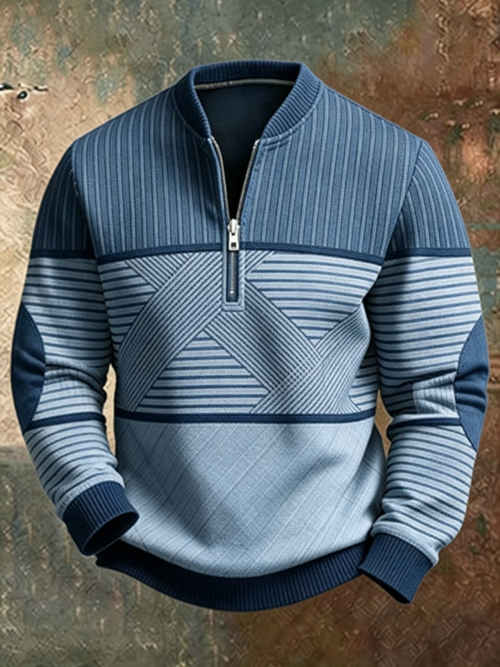 Viktor™ | Herrenpullover mit halbem Reißverschluss