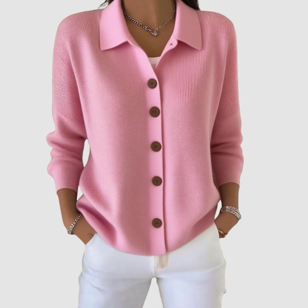 Riah™ Knopf-Oben Strickjacke