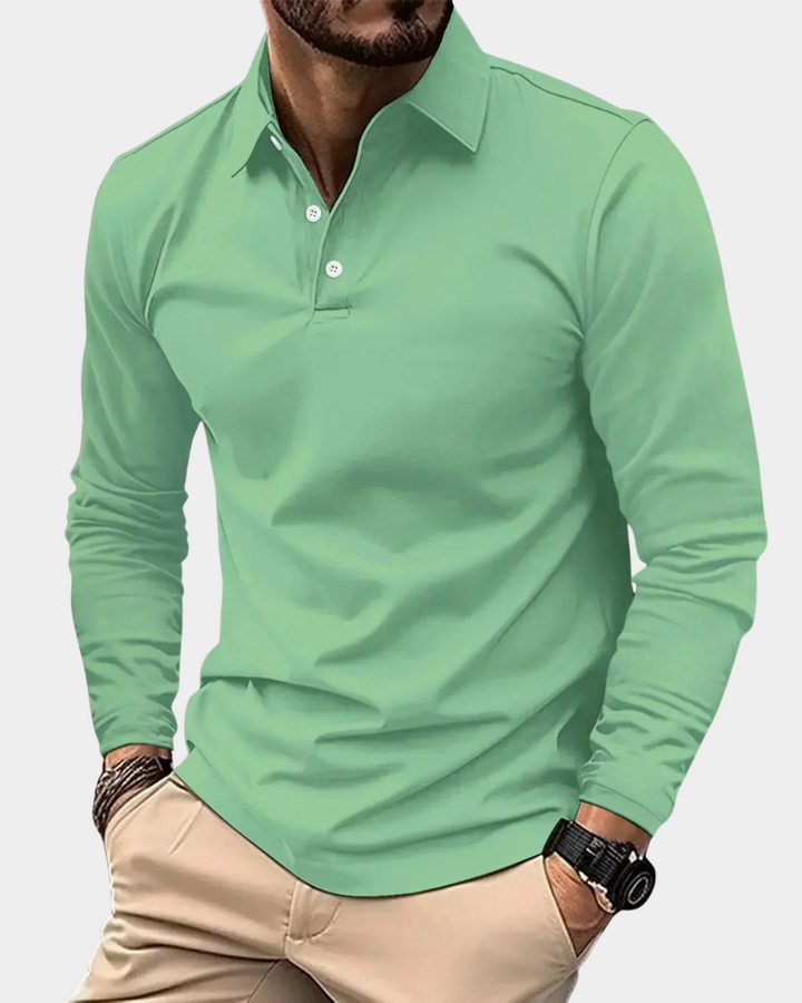 Milano | Premium-Poloshirt mit langen Ärmeln