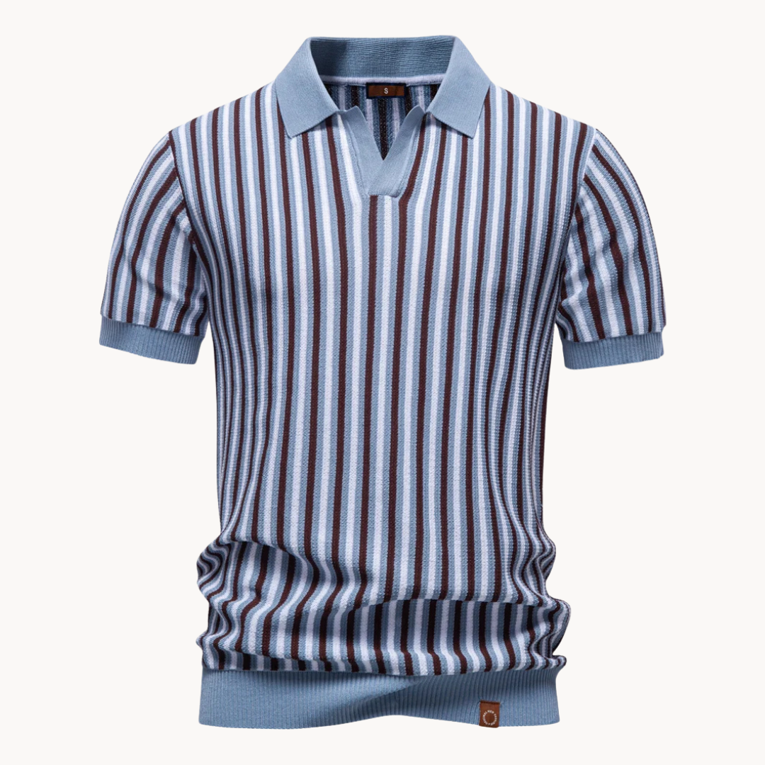 Kron | Gestreiftes Strick-Polohemd