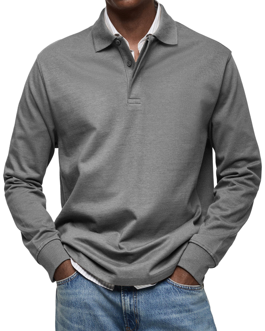 Beeckhoven™ | Lässiges Poloshirt mit langen Ärmeln