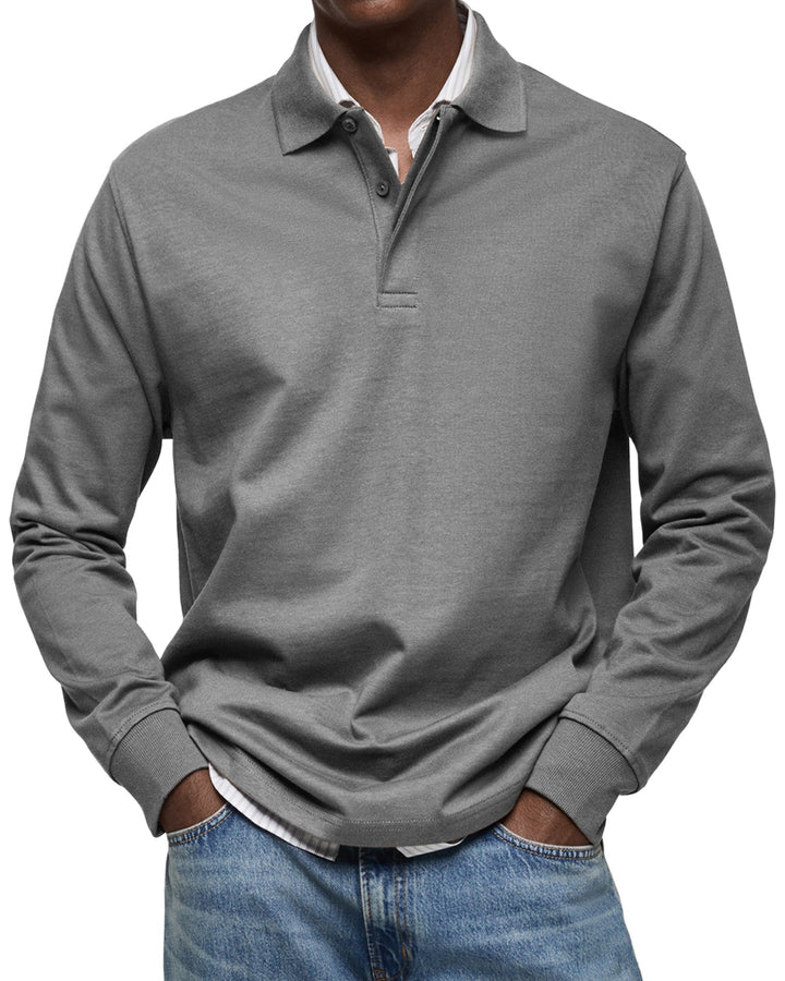 Beeckhoven™ | Lässiges Poloshirt mit langen Ärmeln