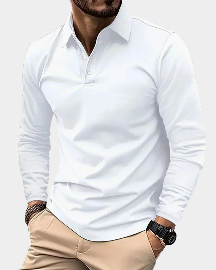 Milano | Premium-Poloshirt mit langen Ärmeln