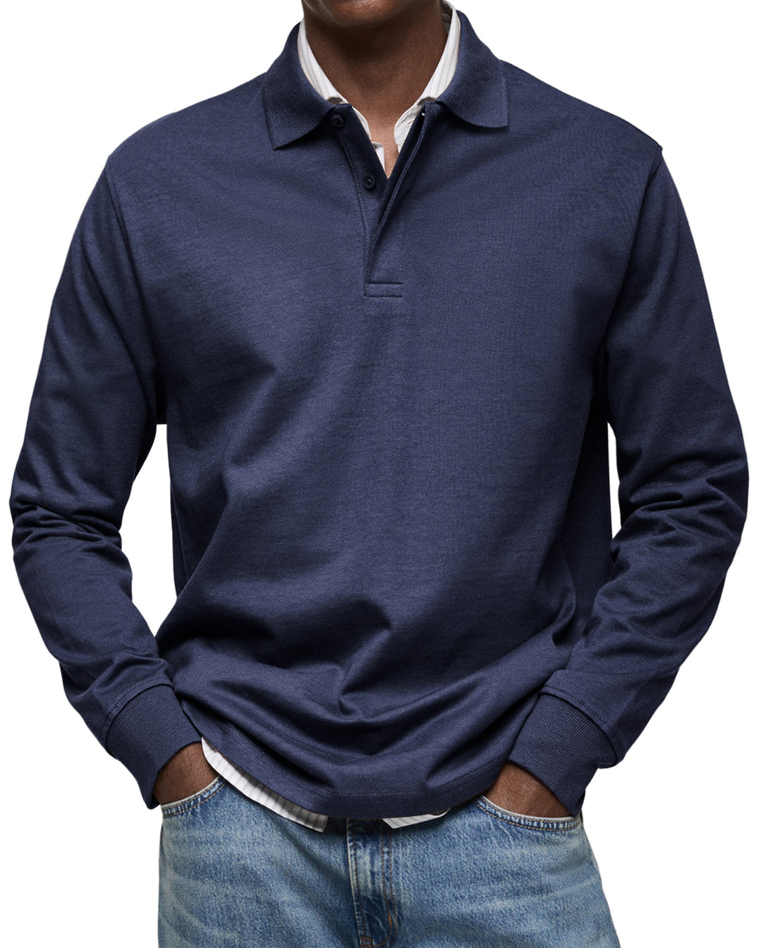 Beeckhoven™ | Lässiges Poloshirt mit langen Ärmeln