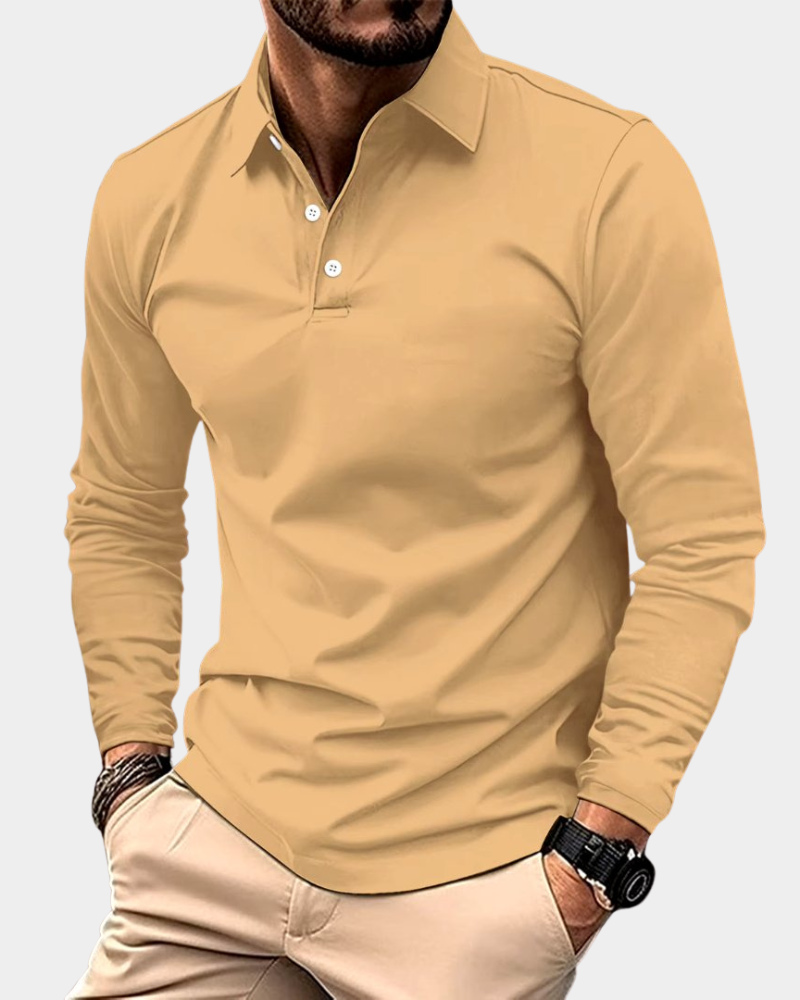 Milano | Premium-Poloshirt mit langen Ärmeln