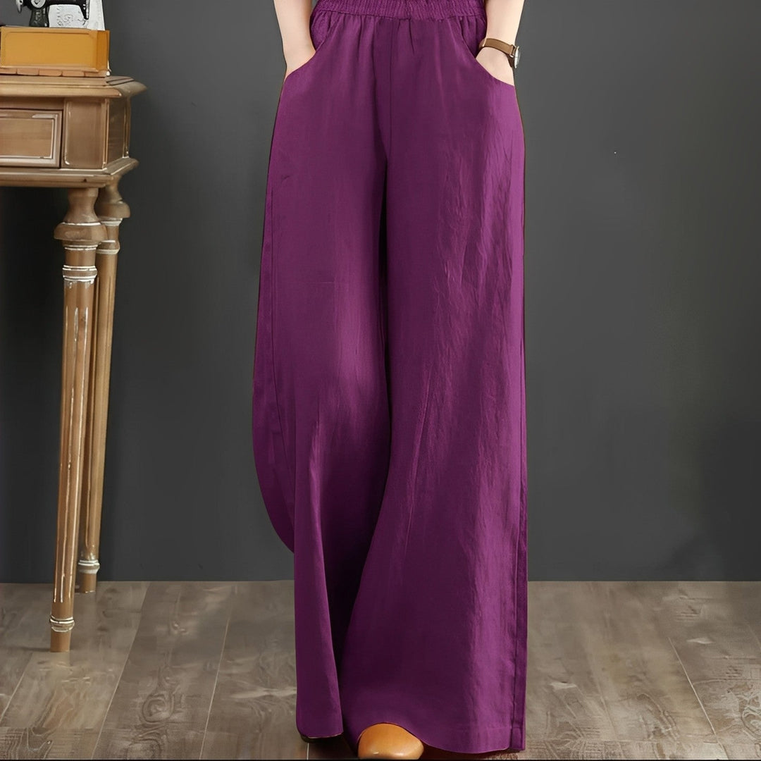 Damenhose Weite Passform Freizeit Sommer Komfortabel