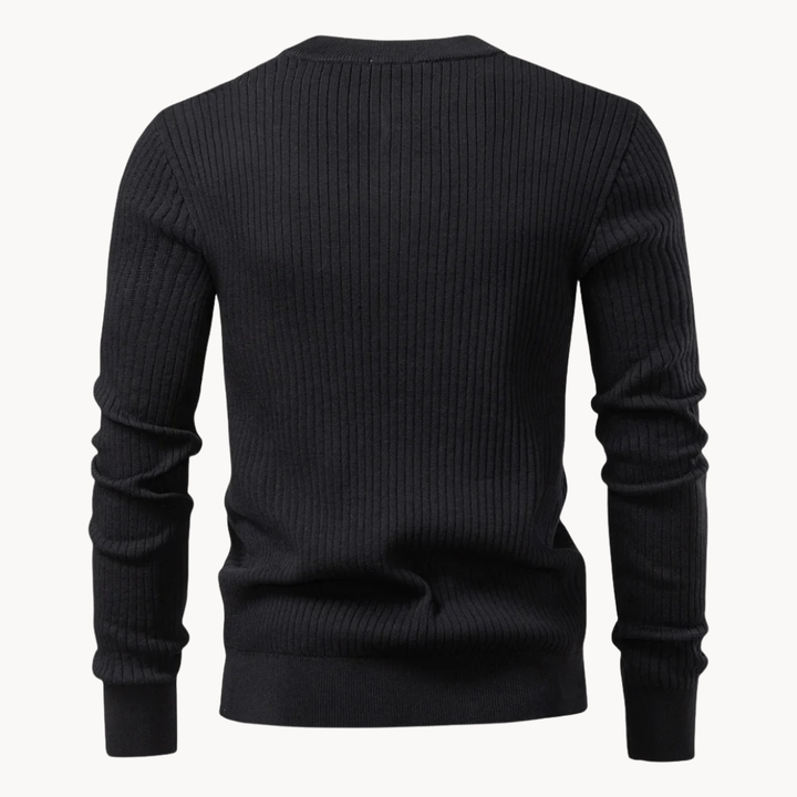 Kron | Geribde Henley-Shirt