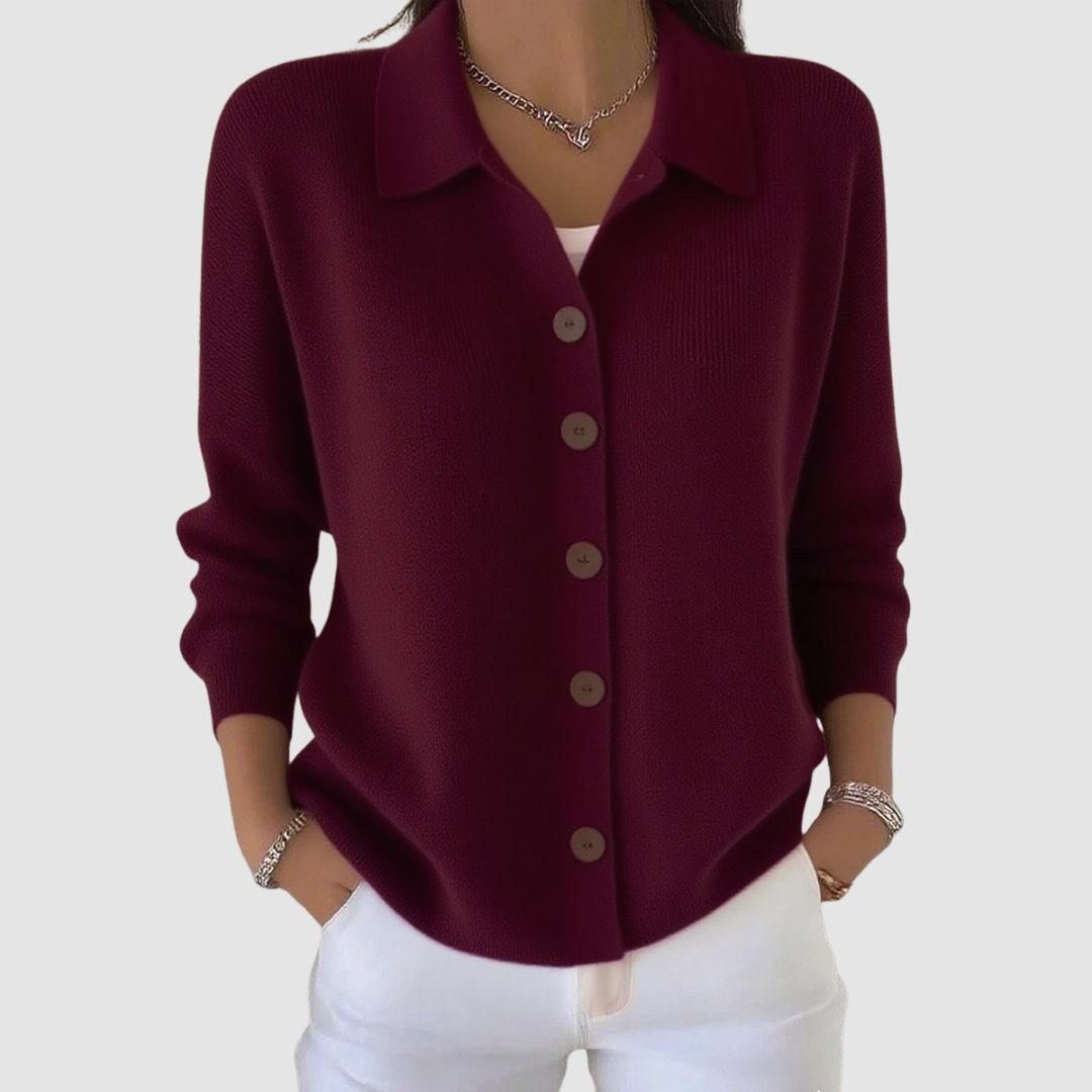 Riah™ Knopf-Oben Strickjacke