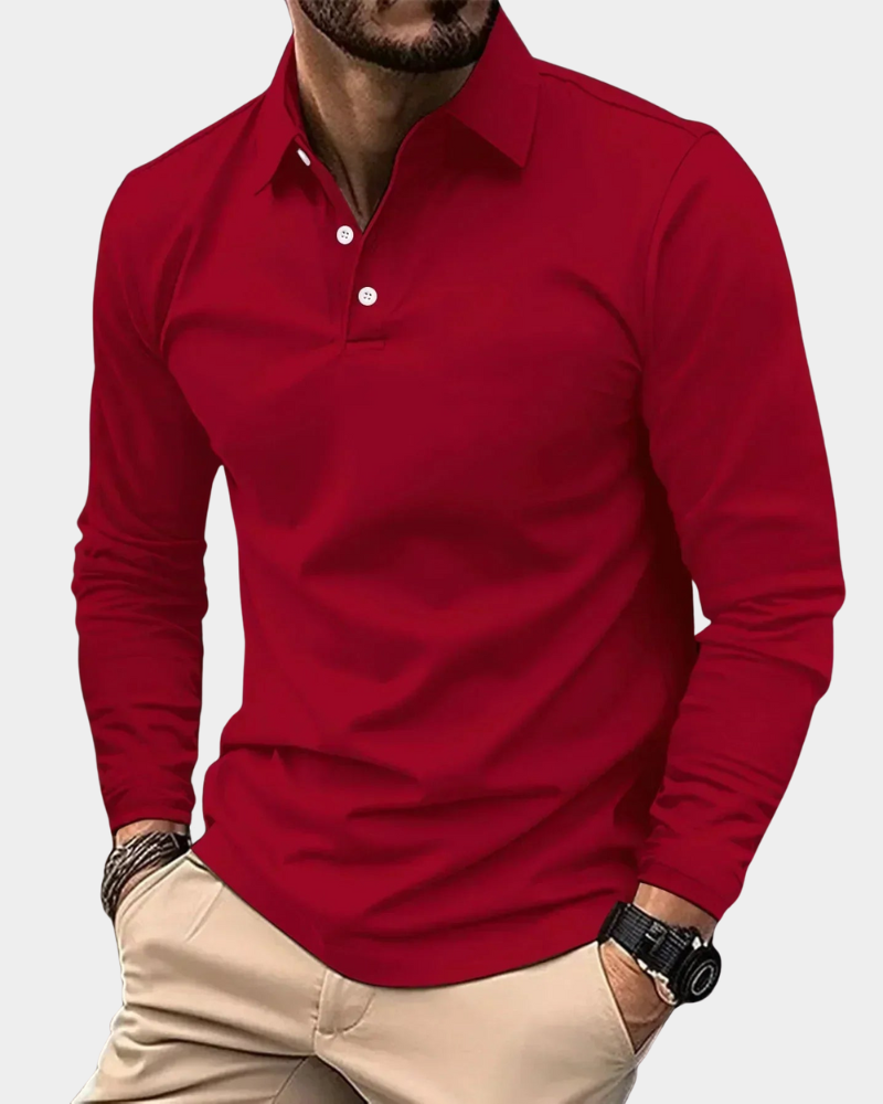 Milano | Premium-Poloshirt mit langen Ärmeln