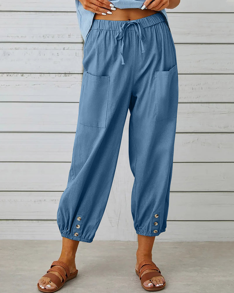 Adelheid | Trendige und Bequeme Lockere Hose
