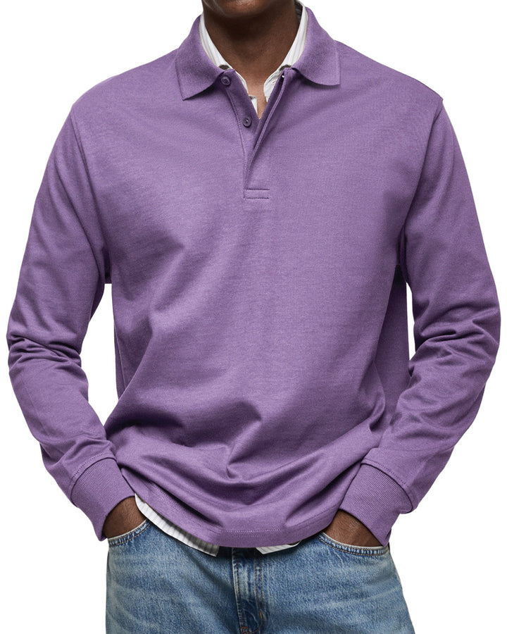 Beeckhoven™ | Lässiges Poloshirt mit langen Ärmeln