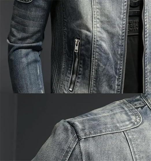 Herren Stehkragenjacke | Mit Reißverschluss