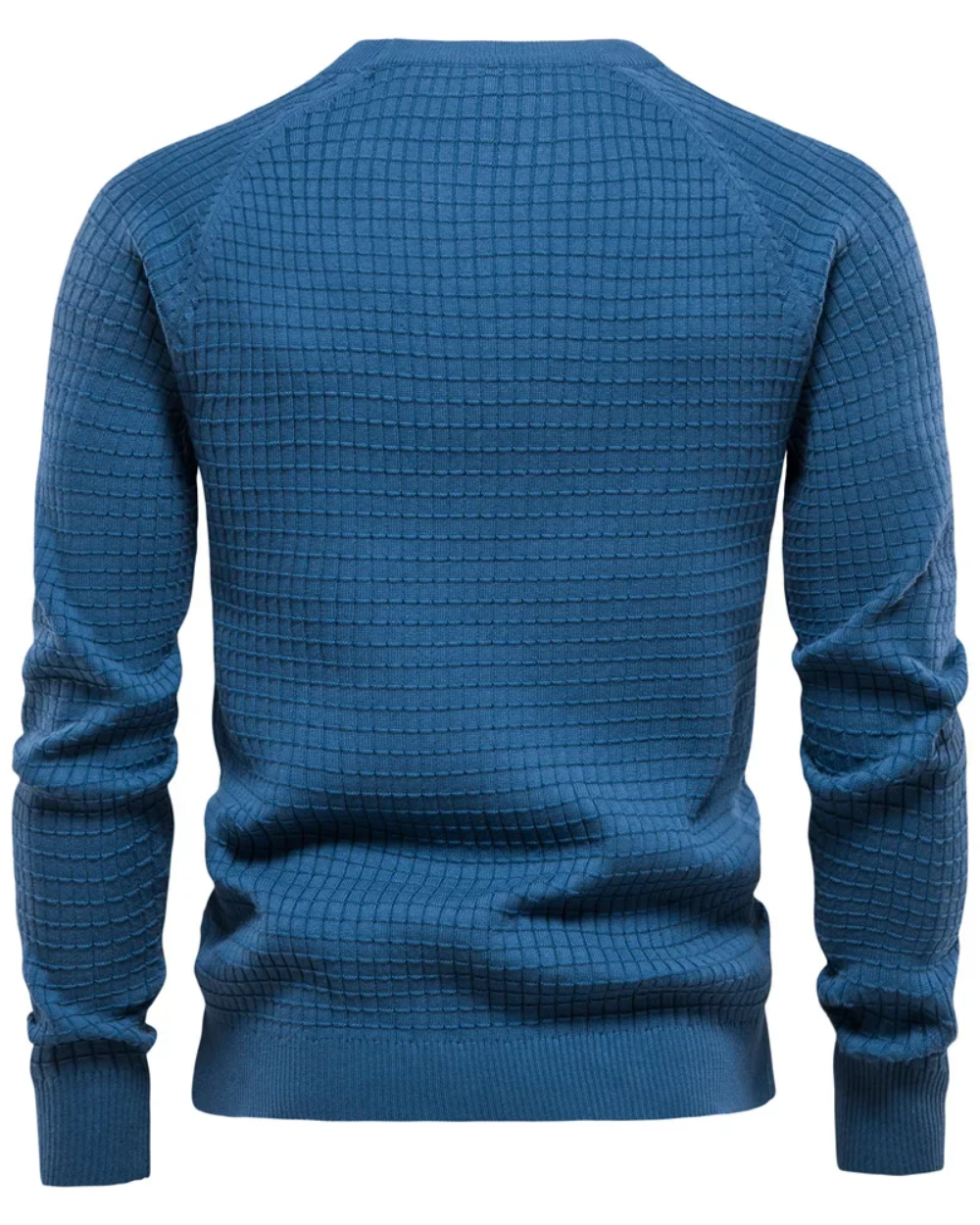 Herrenpullover mit Gittermuster