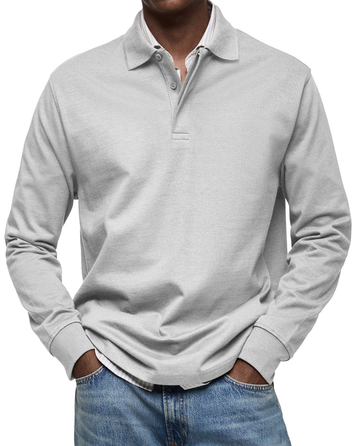 Beeckhoven™ | Lässiges Poloshirt mit langen Ärmeln