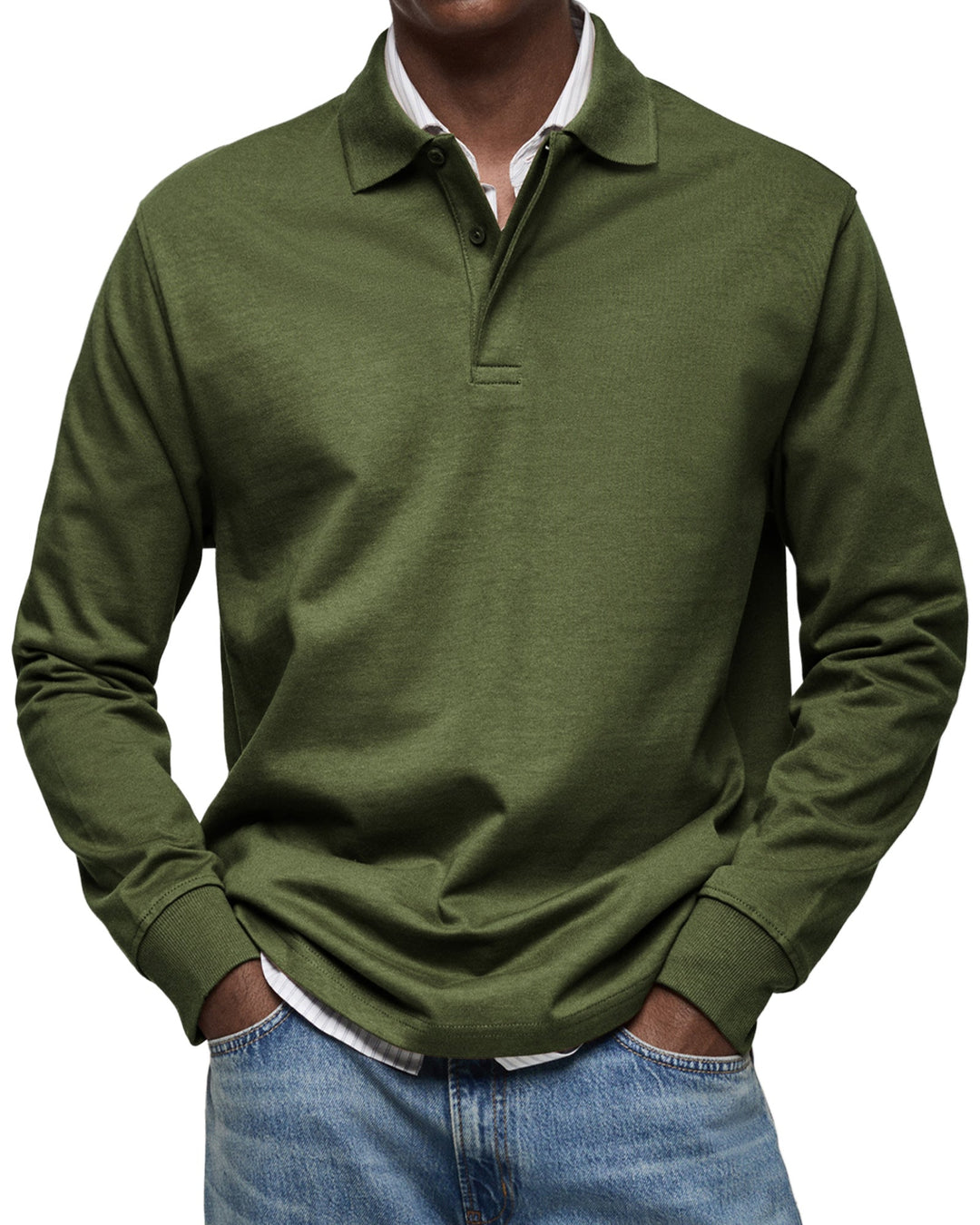 Beeckhoven™ | Lässiges Poloshirt mit langen Ärmeln