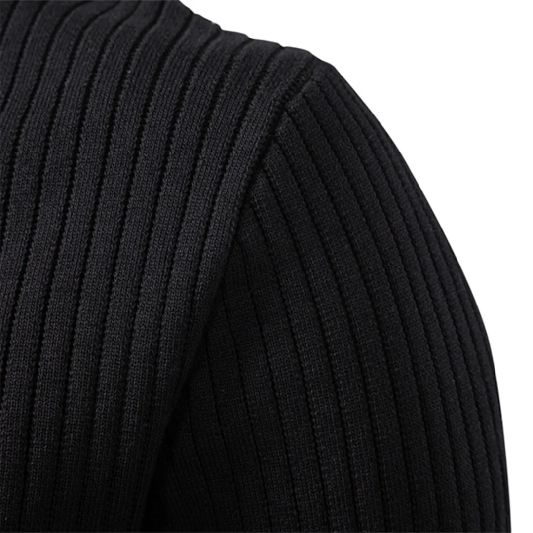 Kron | Geribde Henley-Shirt
