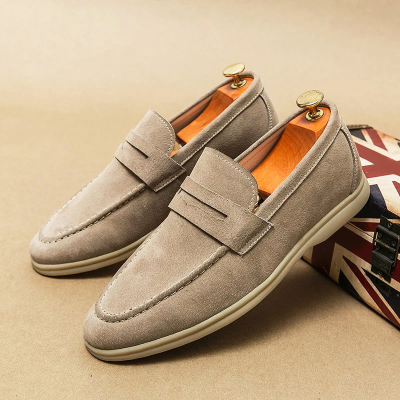 Firenze Chic Wildleder-Loafer