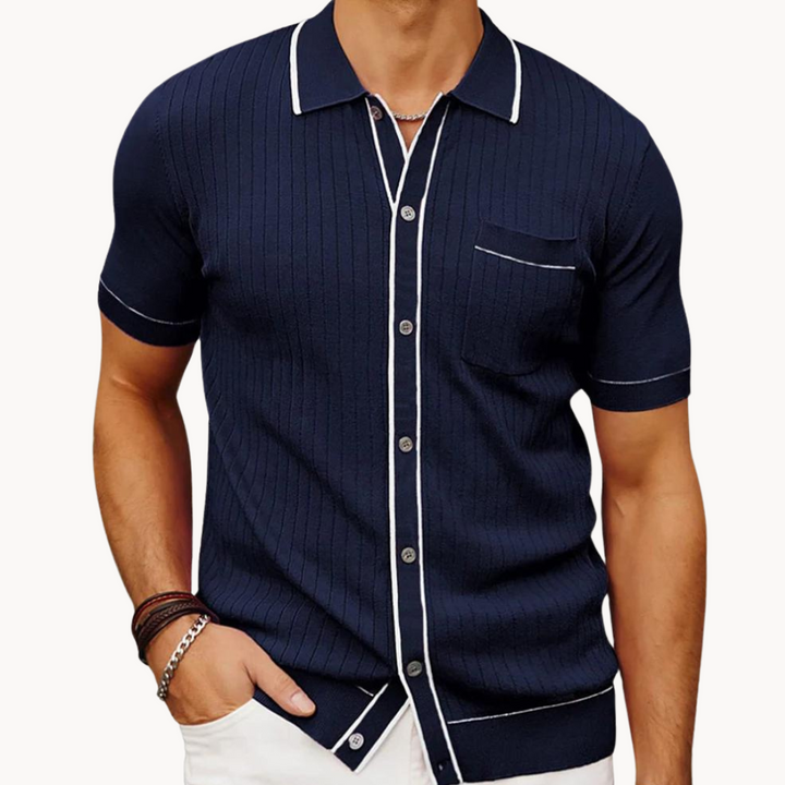 Kron | Geribde Contrast Polo