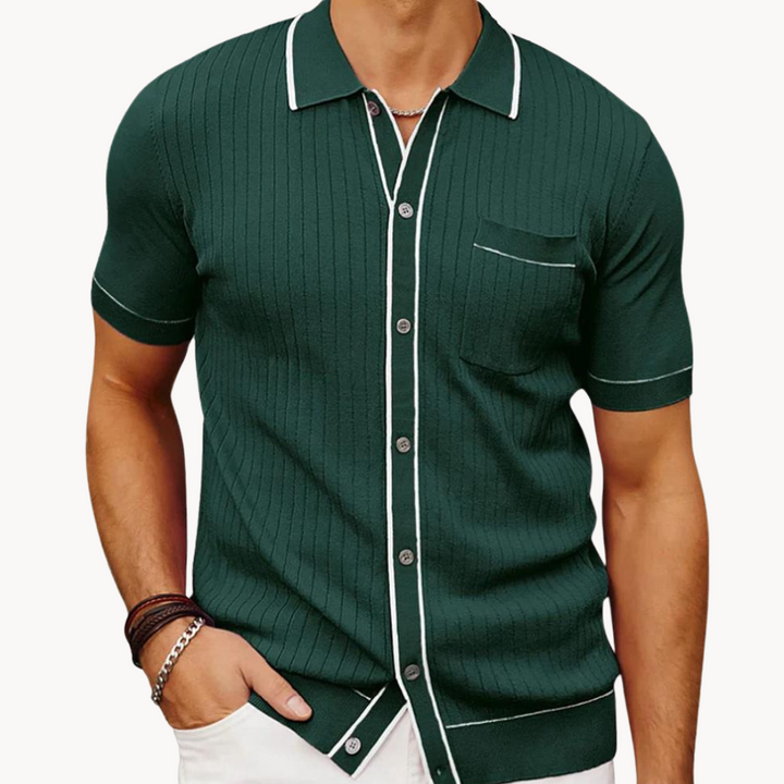 Kron | Geribde Contrast Polo