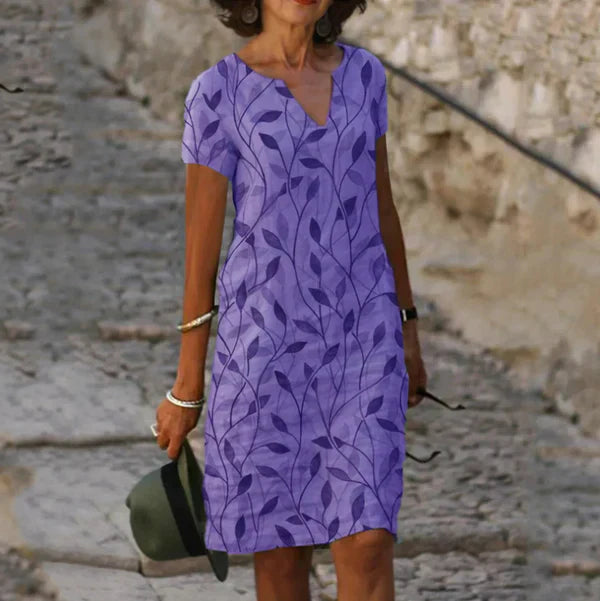 Sommerkleid Damen bequem locker geschnitten atmungsaktiv für Alltag und Freizeit