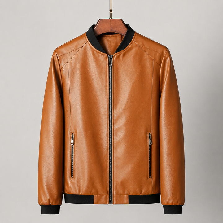 Domenico Leder-Bomberjacke
