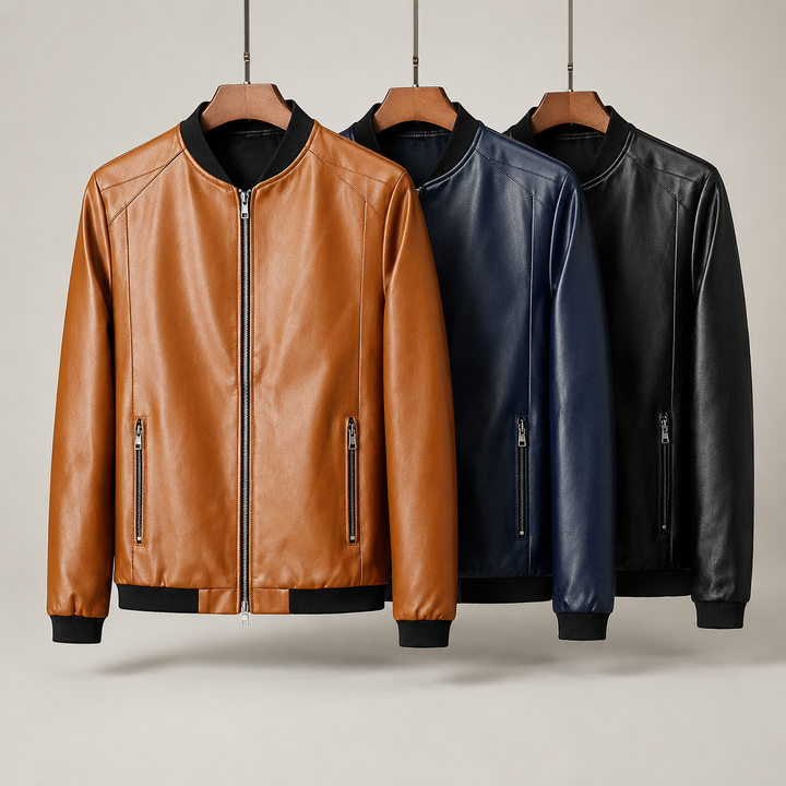 Domenico Leder-Bomberjacke