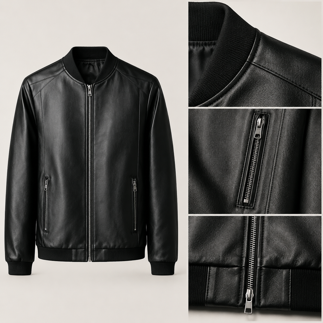 Domenico Leder-Bomberjacke
