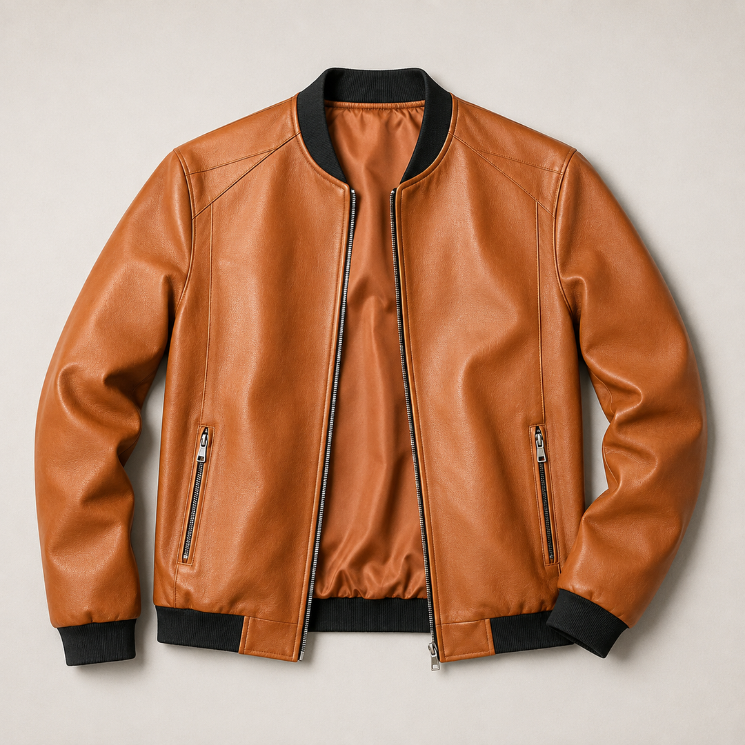 Domenico Leder-Bomberjacke