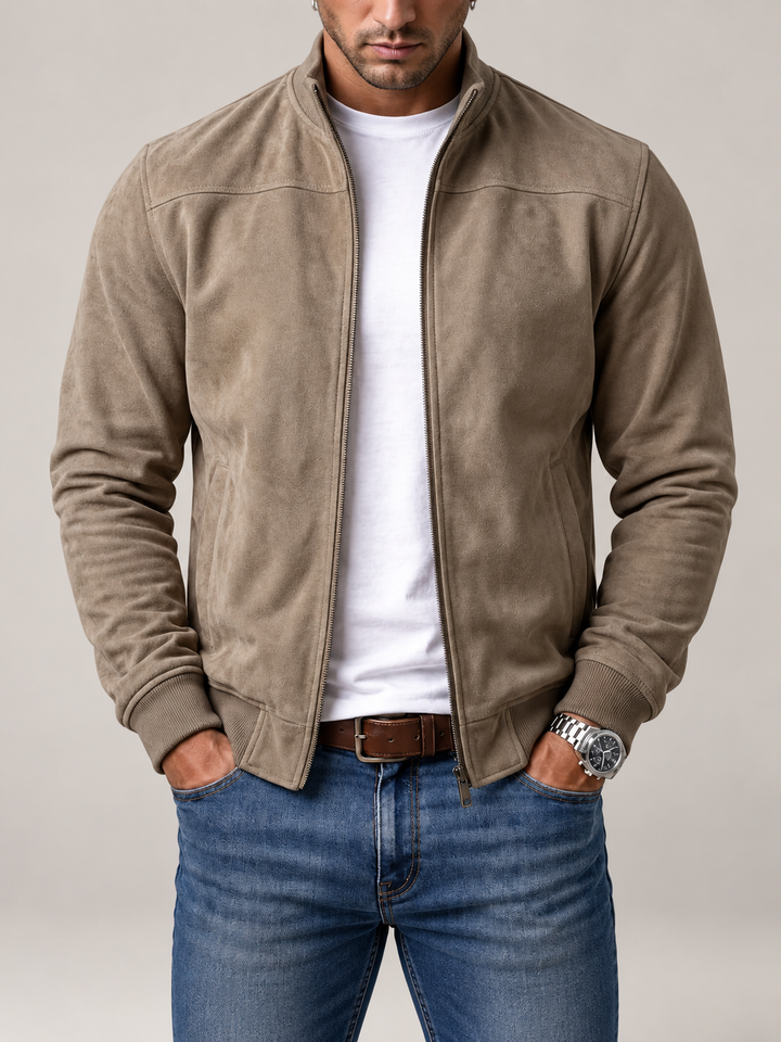 Corrado Wildleder-Bomberjacke