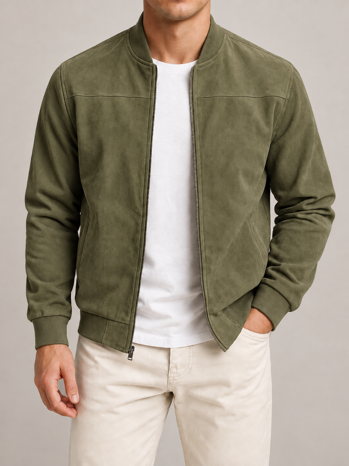 Valerio Handwerkliche Wildlederjacke