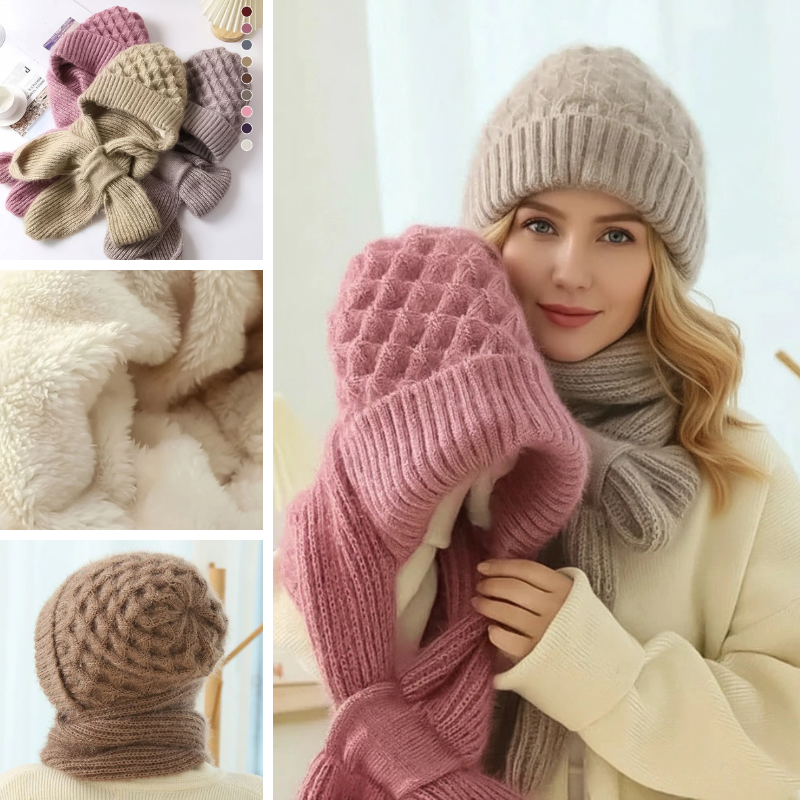 Amarielle - Winter Ensemble aus polar Anti-Kälte mit Gehörschutz