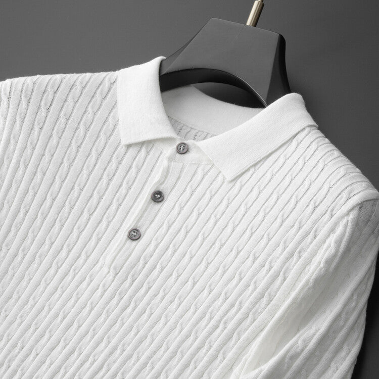 Kron | Elegantes, geripptes Polohemd