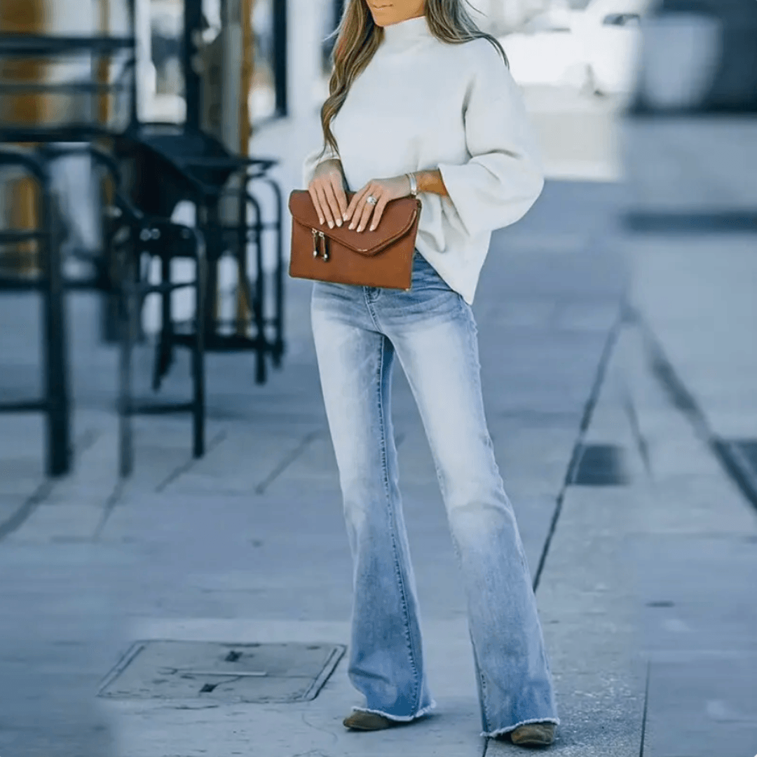 Dorothea | Damen Frühlings Jeans mit hoher Taille und geradem Schnitt