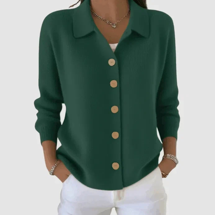 Riah™ Knopf-Oben Strickjacke