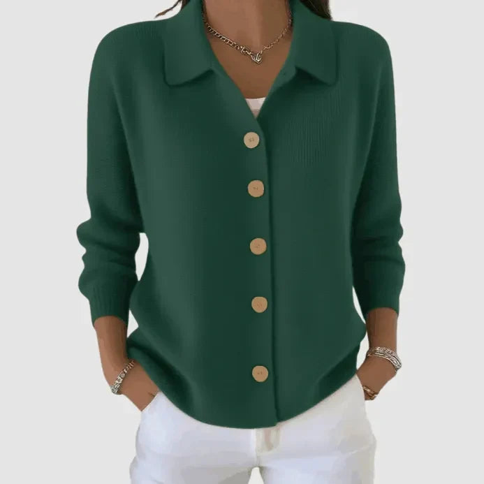 Riah™ Knopf-Oben Strickjacke