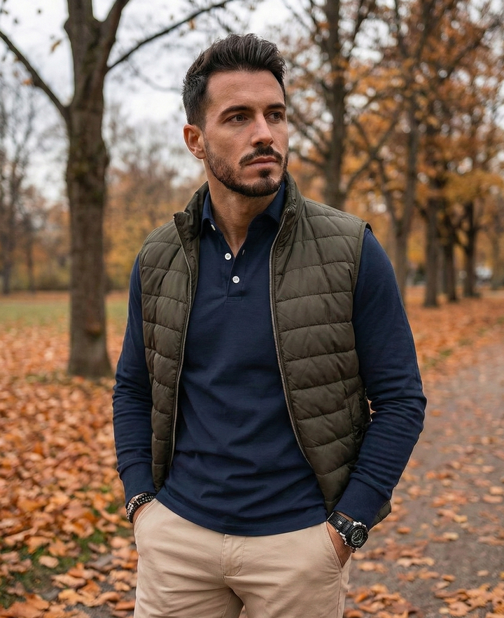 Milano | Premium-Poloshirt mit langen Ärmeln