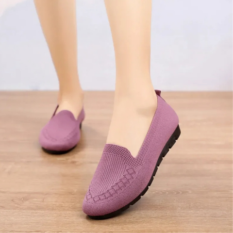 Ballerinas Schuhe Damen |  Fußbett mit Unterstützung | Atmungsaktiv für Alltag und Freizeit